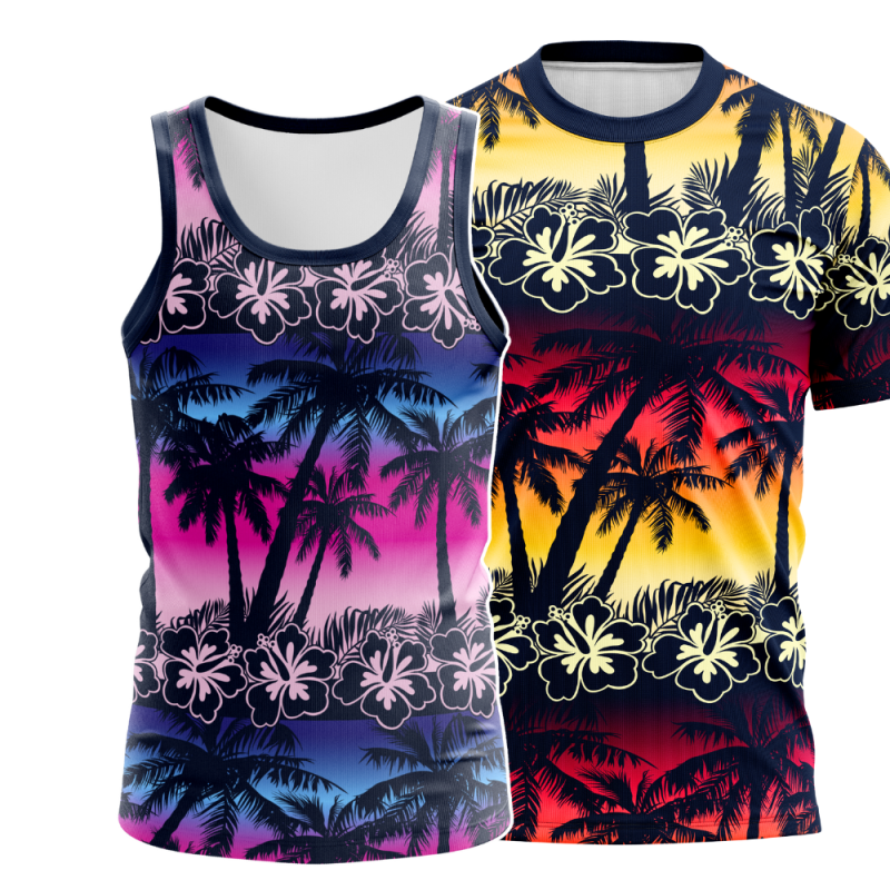 REdbEAR Sports Women's Island Vibes Technical Running Fitness Tops