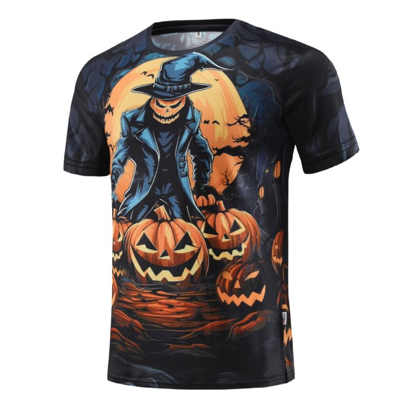 REdbEAR Sports Men's Short Sleeve Halloween Running Shirts