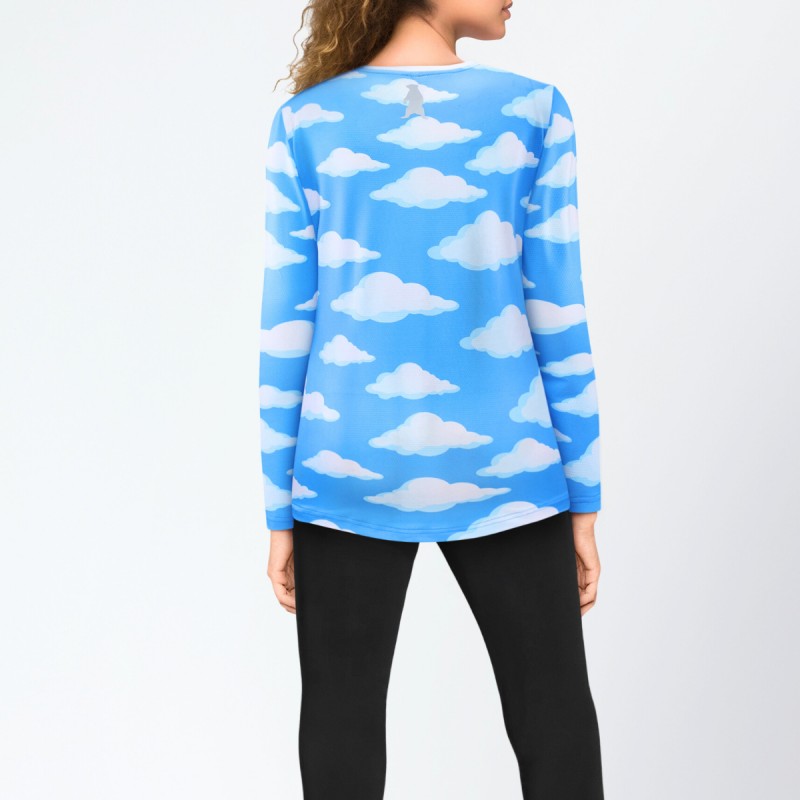 Redbear Sports Cloud Print Womens Long Sleeve