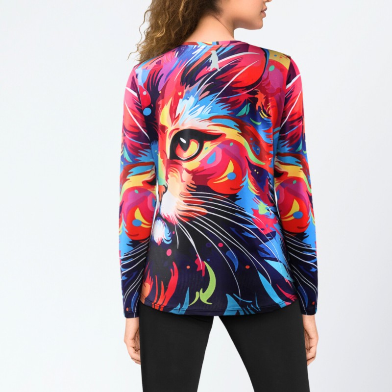 REdbEAR Sports Women's Long Sleeve Feline Fun