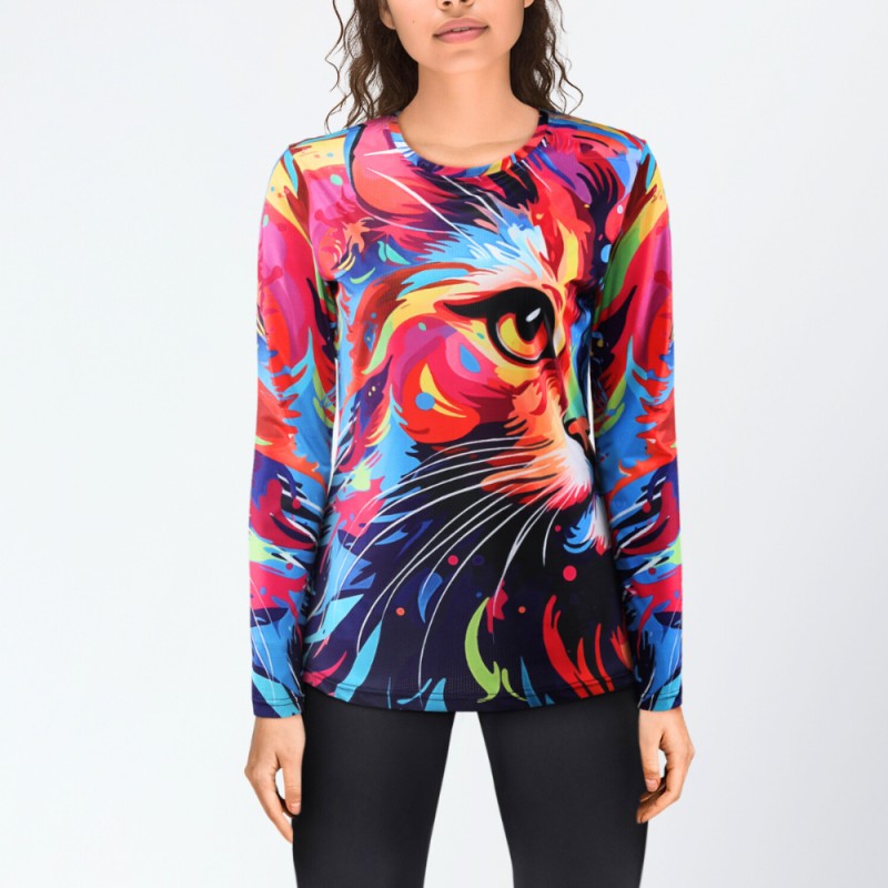 REdbEAR Sports Women's Long Sleeve Feline Fun