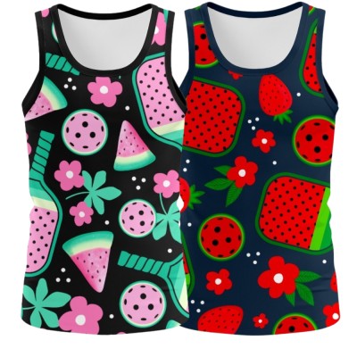 REdbEAR Sports Womens Power Pickleball Tech Tank Tops